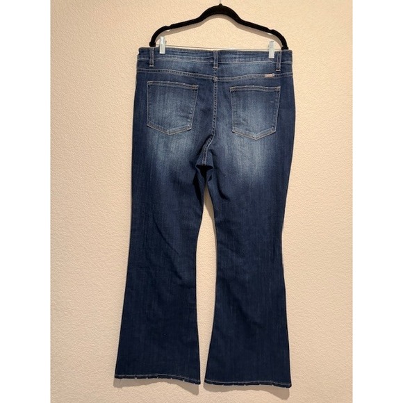 KanCan Jeans Women Size 2XL Dark Wash High Rise Flare Bootcut Denim Pants 2103 - Picture 6 of 7
